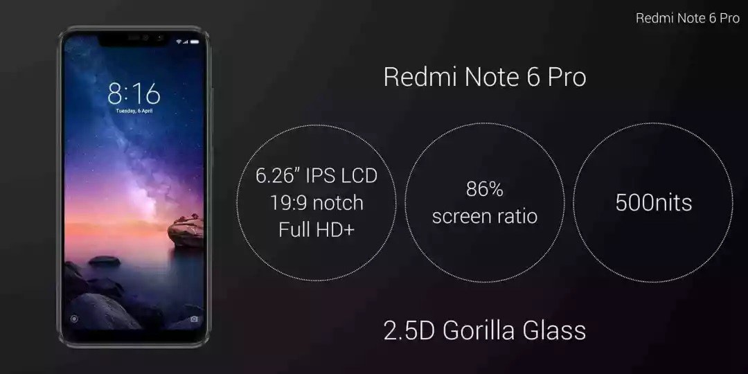 红米Note6 Pro发布：刘海屏四摄像头 背部设计亮了！